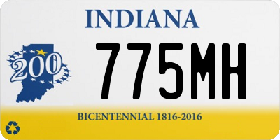 IN license plate 775MH