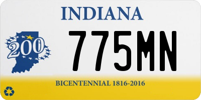 IN license plate 775MN