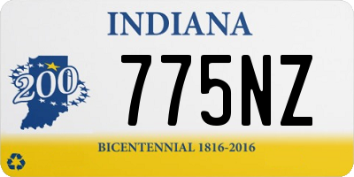 IN license plate 775NZ