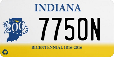 IN license plate 775ON