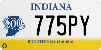 IN license plate 775PY