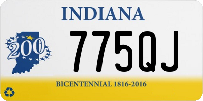 IN license plate 775QJ