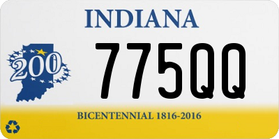 IN license plate 775QQ