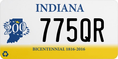 IN license plate 775QR