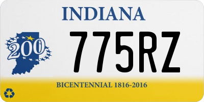 IN license plate 775RZ