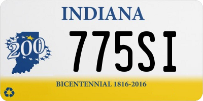 IN license plate 775SI