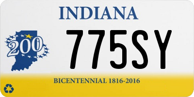 IN license plate 775SY