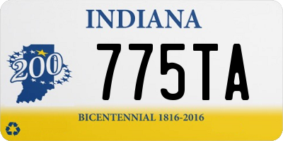 IN license plate 775TA