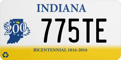 IN license plate 775TE