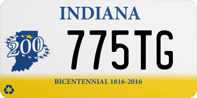 IN license plate 775TG