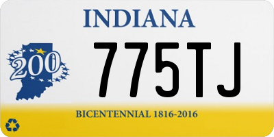 IN license plate 775TJ