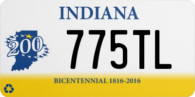 IN license plate 775TL