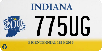 IN license plate 775UG