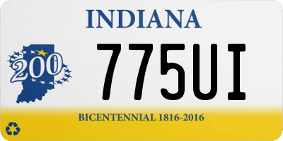 IN license plate 775UI