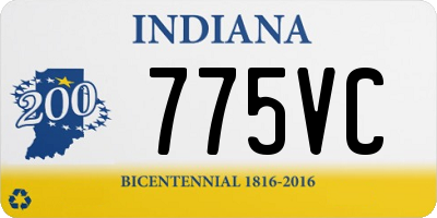 IN license plate 775VC