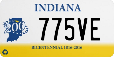 IN license plate 775VE