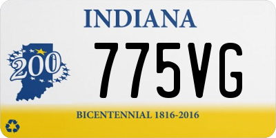IN license plate 775VG