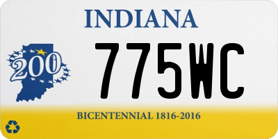 IN license plate 775WC