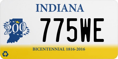 IN license plate 775WE