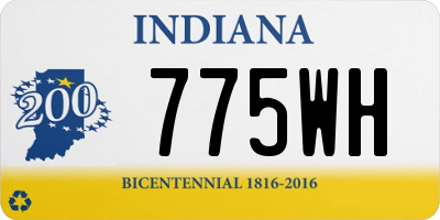 IN license plate 775WH