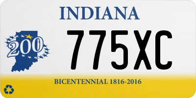 IN license plate 775XC