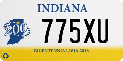 IN license plate 775XU