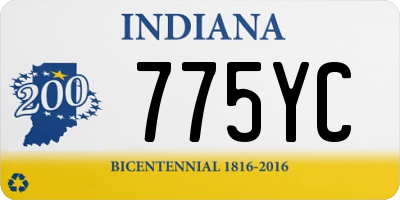 IN license plate 775YC