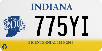 IN license plate 775YI