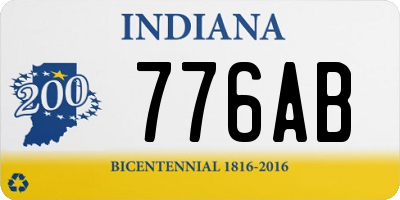 IN license plate 776AB