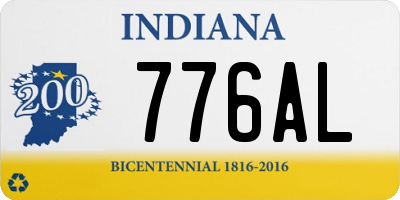 IN license plate 776AL