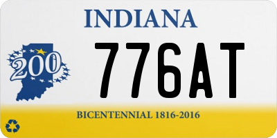 IN license plate 776AT