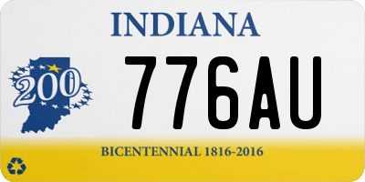 IN license plate 776AU