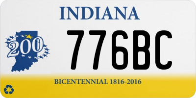 IN license plate 776BC