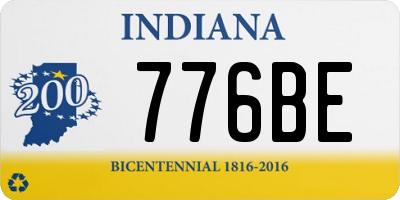 IN license plate 776BE
