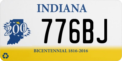 IN license plate 776BJ