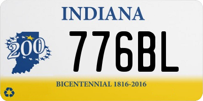 IN license plate 776BL