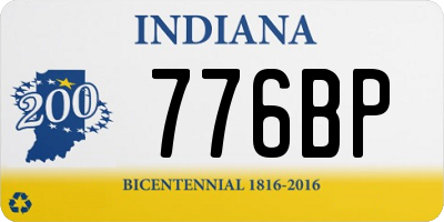 IN license plate 776BP