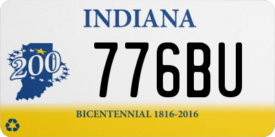 IN license plate 776BU