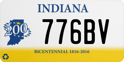 IN license plate 776BV