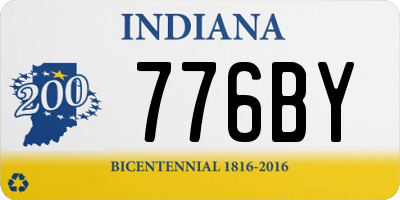 IN license plate 776BY