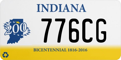 IN license plate 776CG