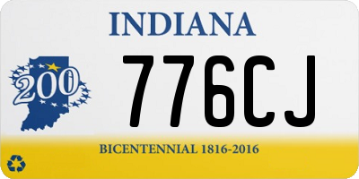 IN license plate 776CJ