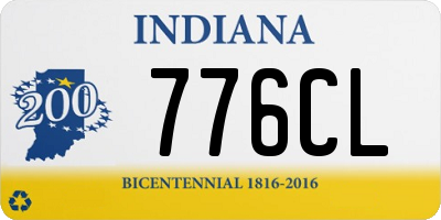 IN license plate 776CL