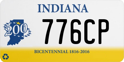 IN license plate 776CP