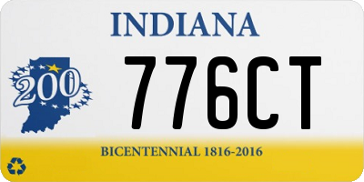 IN license plate 776CT