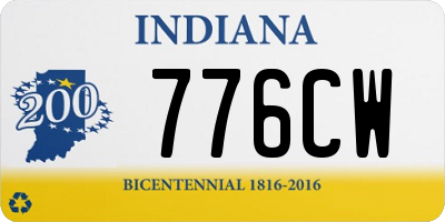 IN license plate 776CW