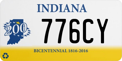 IN license plate 776CY