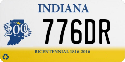 IN license plate 776DR