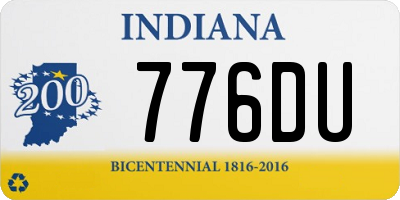 IN license plate 776DU