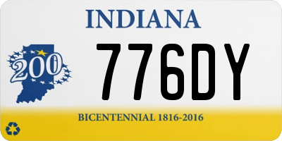 IN license plate 776DY